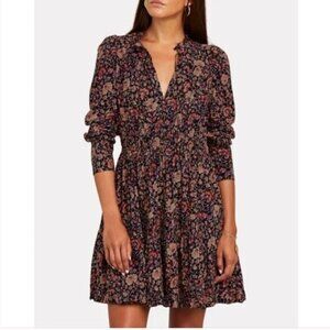 Ulla Johnson Liv Mini Dress Midnight Floral Size 0